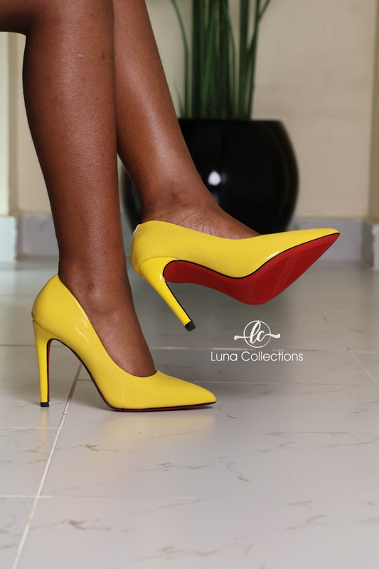 Yellow Red-Bottom Heels